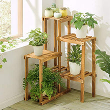ZOCWJK Indoor Plant Stand Plant Rack Bamboo Plant Stand Flower Pots Shelf Garden Holder Display Shelf Balcony Flower Stand Multifunctional,