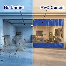 Rygcrud Industrial Wash Bay Curtains Partition, Outdoor Vinyl Curtain for Patio, Clear Tarps for Pergola, Porch, Divide Work Areas Quickly(5x4m)