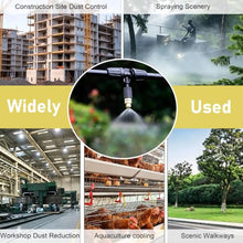 PYYDJQ Heavy Duty Misting System, Weatherproof Mister System Line Spraying Hose for Heat Dissipation/Dust-Suppression/Irrigation, Detachable Atomizing Sprinkler Kit
