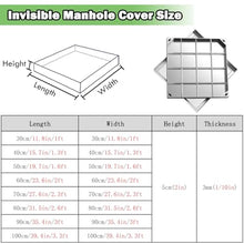 LWJQRSP Stainless Steel Manhole Cover & e - 300x300 500x500 650x500 900x600 mm for Patios Gardens Schools - Heavy-Duty Septic Pit Lid Weather-Resistant