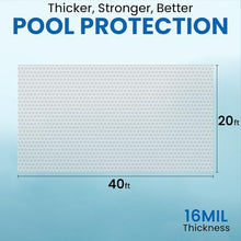 Sun2Solar Solar Pool Cover 16 Mil | 20 x 40 Ft Clear