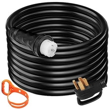 50A 50ft Generator Power Cord 14-50P to CS6364 Extension Cord Locking Ring