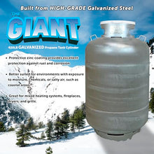 Flame King YSN420ASME-TH-GALV 420LB (120 Gallon) ASME Vertical Galvanized Steel Propane Tank, White