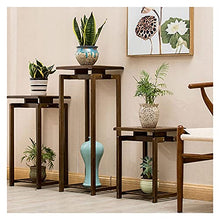 Wooden Vase Base Potted Plant Stand Decorative Flower Pot Rack Indoor Planter Holders Pots Containers Supports Corner Display Stand Garden Plant Stand Display Stand (Color : Br (Brass)