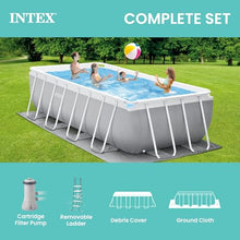 Intex 16ft X 8ft X 42in Prism Frame Rectangular Pool Set with Filter Pump