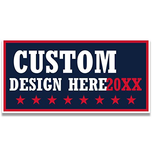 VictoryStore Custom Political Yard Sign 2-Sided Print with 2 Stakes Corrugated Plastic 18x24 Political_1