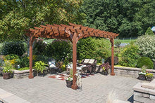 YardCraft 10x12 Pine Pergola Kit Canyon Brown