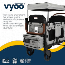 Keenz VYOO Stroller Wagon with Canopy Gray
