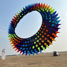 Yingfeida Giant 6m Soft Inflatable Ring Kite with Spikes Black