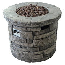 Christopher Knight Home Angeles Outdoor Circular Fire Pit - 40,000 BTU, Grey