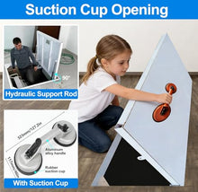 ERRULAN Floor Access Door 24x24 36X30 48X24 60X30 in, Outdoor Basement Cellar Door Cover with Suction Cups Opener, Floor Mount Crawl Space Entrance Doors for Under Stairs(LXW 52X24IN/1320X610MM)