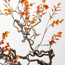 Artificial Bonsai Tree Chinese Zen Autumn Leaf Berry Dried Branch Flower Art Bonsai Ornament Living Room Villa Wabi Sabi Wind Simulation Flower Office Decoration Bonsai