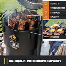 Oklahoma Joe's Bronco Pro 21.5 in. Heavy Duty Charcoal Drum Smoker and Grill with 366 sq. in. Cooking Area in Black