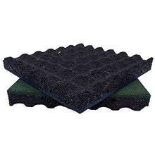 Rubber-Cal Eco-Safety Interlocking Playground Tiles 8 Pack Green