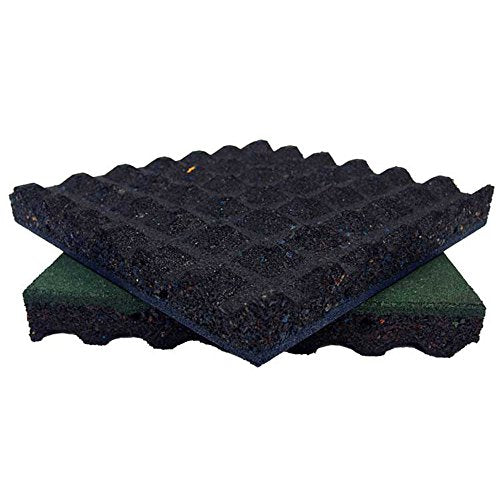 Rubber-Cal Eco-Safety Interlocking Playground Tiles 28 Sq.Ft. Green