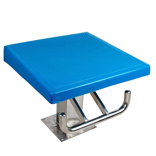 QuinteZhenTially Diving Board Professional Heavy Duty,One Step Diving Starting Block,Stainless Pool Jumping Platform,Swimming Competition Divies with Handle,15°Inclined,Swim Special Y1