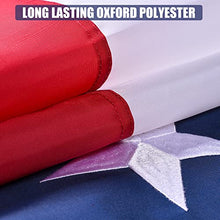 VICDRIA 30x50 American Flags for Outside Embroidered Stars Brass Grommets