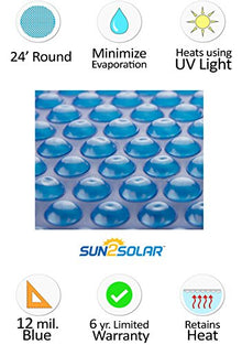 In The Swim 24 Foot Round Solar Cover