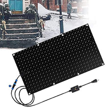 Heated Snow Melting Mats for Stairs - Snow Melting Mats for Winter Snow Removal - Heated Outdoor Mats - No-Slip Stair Heating Mats (10" x 30"),4 Pack