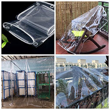 QINGLUAN Heavy Transparent Waterproof Tarpaulin - 22Mil Garden Rainproof Clear Poly Tarp Plant Cover Insulation Shed Cloth with Grommets for Covering Garden Plant Camping Supplies,7.3x9m/24X30ft