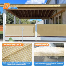 TANG Sun Shade Cloth for Garden 12'x80' Shade Fabric Roll Beige HDPE Mesh Shading Pergola Cover Replacement Canopy, 95% Blockage Sunshades for Outdoor Patio Backyard Plant