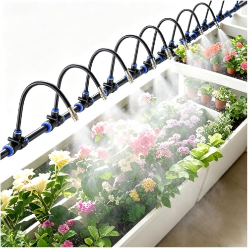 FENNIDICE Versatile Misting Irrigation Kit for Garden/Farm/Factory
