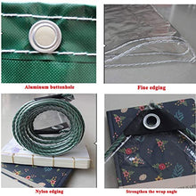 Clear Tarps Heavy Duty Waterproof PVC Transparent Tarpaulin Clear Vinyl, with Metal Grommets,for Greenhouse Plant Cover,0.3mm Clear Awning, for Covering Garden Plant Camping Supplies(Custom Size)
