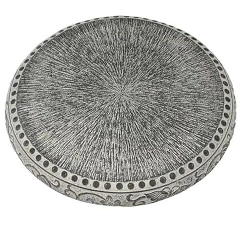 SRJUSV Garden Stepping Stone Round Stone Garden Stepping Decor Decorative Heavy Duty Outdoor Stepping Stone