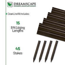 Cleanline Aluminum Edging 3/16"x5.5"x8' Bronze DuraFlex (120 Feet per Box)