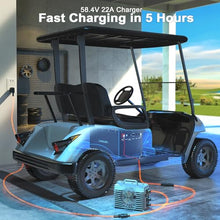 Lamnory 48V 105Ah Lithium Golf Cart Battery with Touch Monitor & Charger