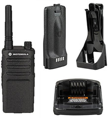 Motorola Solutions 6 Pack RMU2040 Walkie Talkie Radios with Headsets Black