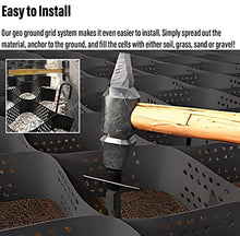 Permeable Pathway Grid Geocell, 2"/ 3"/ 4" Depth HDPE Gravel Grids for Garage Garden Stones Walkway, Flexible Cuttable Honeycomb Paving Stabilizer (Color : 4"/10cm High, Size : 3x50 m (10x164 ft))