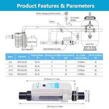 Saltwater Chlorine Generators | Pool Salt Chlorinator 8/12/16/20g/H | Electronic Salt Chlorinator Swimming Pool Chlorine Machine | Complete Functions Chlorinator for Spas, Hot Tub,EC-16