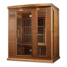 MAXXUS 3 Per Low EMF FAR Infrared Carbon Canadian Red Cedar Sauna Red