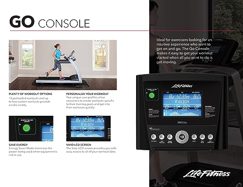 Life Fitness E5 Cross Trainer Elliptical Exercise Machine with Go Console Titanium