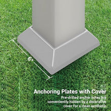Paragon Outdoor 11' x 11' Florence Soft Top Pergola Gray