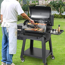 VEVOR Portable Wood Pellet Smoker Grill with PID Temperature Control Black