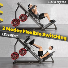 GarveeLife Leg Press Hack Squat Machine Combo Black