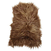 LHOONBB Furniture Set-Icelandic Sheepskin Cover Brown 70x110 cm