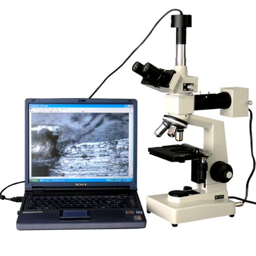 AmScope Digital Trinocular Metallurgical Microscope 8MP Camera