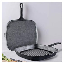 ntumLeap Wok Cast Iron Steak Skillet Grill Nonstick Steak Frying Garden Wok Induction Cooker for Gas Stoves and Vision