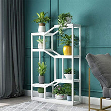 OJKJGYTF Indoor Plant Stand Metal Plant Stand,Multipurpose Flower Shelves Storage Organizer Display, for Indoor Outdoor Garden Balcony,B,80×25×130cm