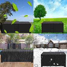 BhjKL Garden Fumiture Covers Heavy Duty 98x98x35in, Durable Patio Furniture Covers Waterproof with Air Vent and Handles, Rectangular Table and Chair Set Cover