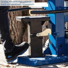 Scheppach Compact 8T wood splitter standing, 7.95 tonnes splitting force 230 V 3150 W, metre wood up to 1070 mm / max. diameter 350 mm, swivelling table for short wood, hardwood and softwood, incl.