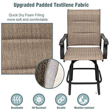 Super Mart 5PC Outdoor Bar Stools Set with Swivel Chairs and Bistro Table Brown