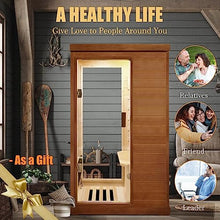 RIDFY Infrared Sauna Home Spa with Control Panel Natural