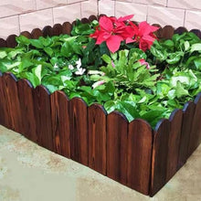 DECORN Garden Wooden Fence Wood Garden Edging Border Outdoor Landscape Border Edging for Gardens Lawns Balconies Courtyards Planting Fences, 35 ft(L),A-19.7" H
