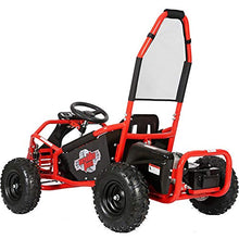 MotoTec Mud Monster Kids Electric Go Kart 48v 1000w Full Suspension Red