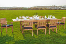 WholesaleTeak 9 Pc Luxurious Grade-A Teak Dining Set Brown