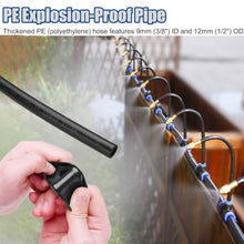 360 Flexible Misting Cooling System for Garden Irrigation, Raised Bed Watering Kit for Plant/Flower/Greenhouses, Adjustable Chicken Coop Misting Set
